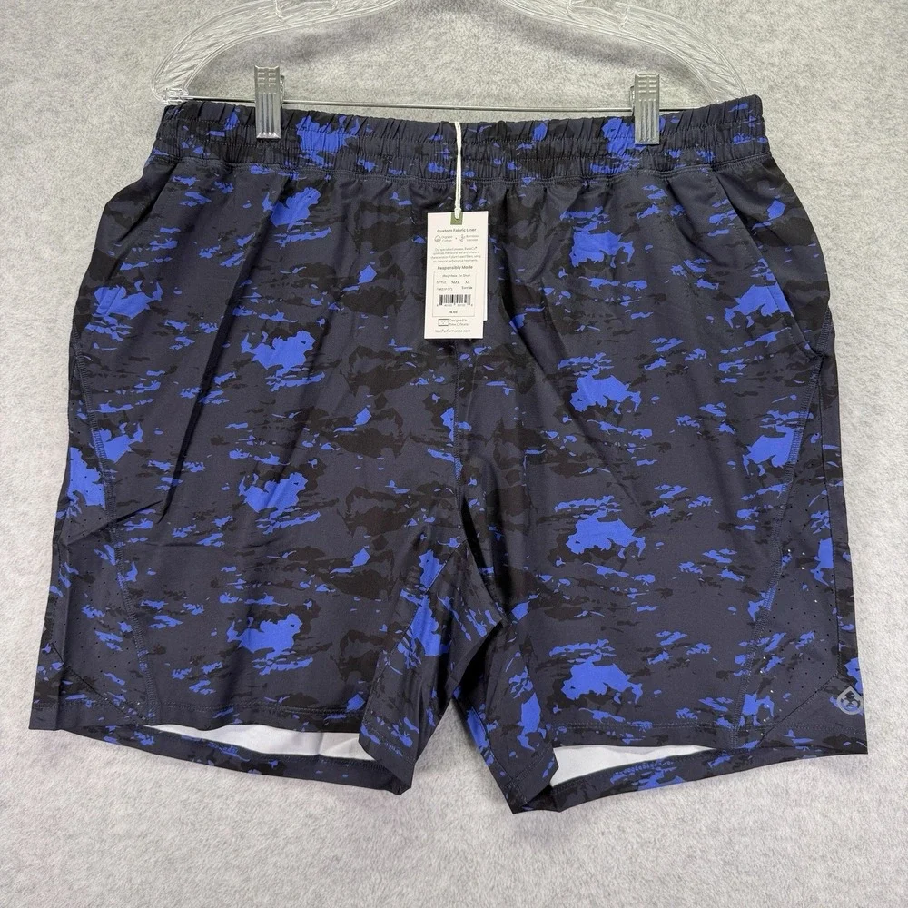 Tasc Performance Shorts Mens XL Blue Terrain Camo Weightless 7